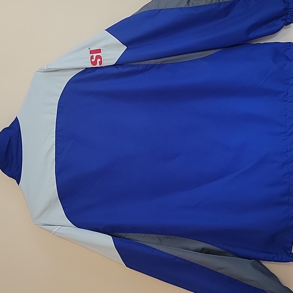 New York Giants Reebok SI NFL Blue Windbreaker Jacket Men's Large - Picture 10 of 13